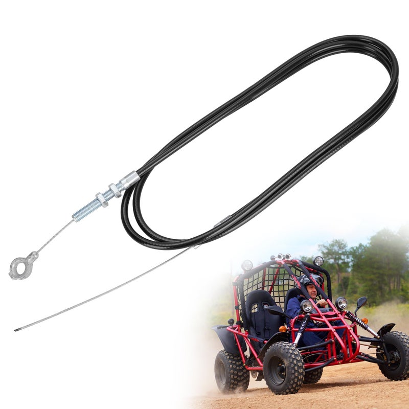 RUTU Throttle Cable 75" Long With 67" Casing #8251 Replacement For Manco Go Kart Cart - Image 1